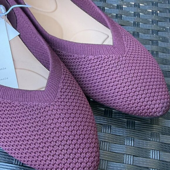 A New Day Claire Women's Knit Washable Ballet Flats Burgundy Size 7.5 NWT - Picture 4 of 8
